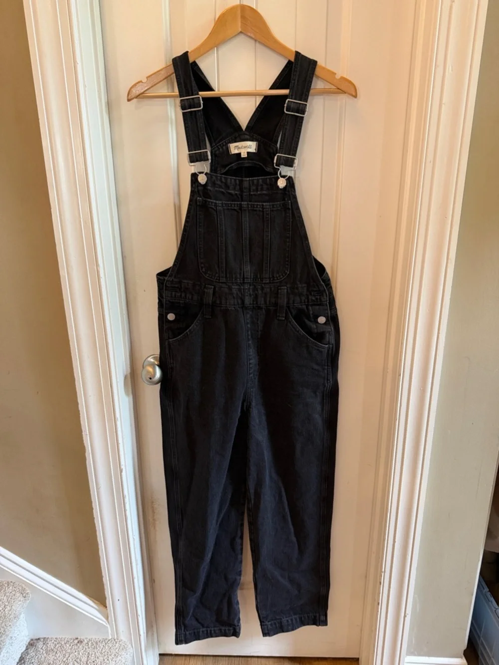 MADEWELL Black denim overalls